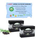 Organicsun Doğal Ardıç Katranı Sabunu 140 Gr x 2 Adet Tüm Cilt Tipleri İçin Antiseptik ve Yenileyici Etkili
