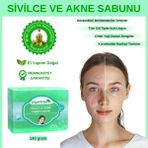 Organicsun Doğal Bitki Özlü, Gliserinli, El Yapımı Akne ve Sivilce Karşıtı Vegan Sabun, Parabensiz, 140 g