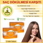 Organicsun Doğal Saç Dökülmesine Karşı Sabun 140 gr x 2 Adet Tüm Saç Tipleri Için Kepek Karşıtı
