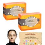Organicsun Kojik Asit & Zerdeçal Sabunu 2 ADET x 140 Gr Leke ve Sivilce Karşıtı Kojic Acid - Kolajen - AHA BHA - C Vitamini - Hyaluronic Acid - Shea Butter Yağı İçerikli Aydınlatıcı Sabun