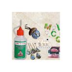 ORGANICYOU YIWU El Sanatları, Porselen, Cam, Takı ve Daha Fazlası için Şeffaf Reçine Katkılı Yapıştırıcı 30 ml