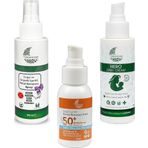 Organik Baby Organik Ve Doğal İçerik Vücut Koruyucu Sprey ,Güneş Kremi ve Çok Amaçlı Hero Anlık Yatıştırıcı 100ml