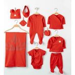 ORGANİK BASIC ONLU SET KIRMIZI