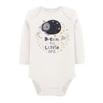 Organik Baskılı Pamuklu Unisex Bebek Body 1708-LMN, 6 Ay