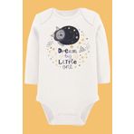 Organik Baskılı Pamuklu Unisex Bebek Body 1708-LMNN, 6 Ay