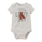 Organik Baskılı Pamuklu Unisex Bebek Body LMN575AN, 9 Ay
