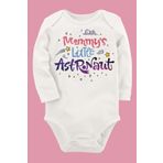 Organik Baskılı Pamuklu Unisex Bebek Body Uzune141 1675-LMNN, 12 Ay