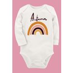 Organik Baskılı Pamuklu Unisex Bebek Body Uzune159 1672-LMNN, 3 Ay