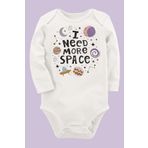 Organik Baskılı Pamuklu Unisex Bebek Body Uzune167, 2 Yaş