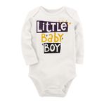 Organik Baskılı Pamuklu Unisex Bebek Body Uzune177 1722-LMN, 6 Ay