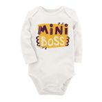 Organik Baskılı Pamuklu Unisex Bebek Body Uzune178 1679-LMN, Yeni Doğan