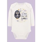 Organik Baskılı Pamuklu Unisex Bebek Body Uzune204 1725-LMNN, Yeni Doğan