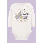 Organik Baskılı Pamuklu Unisex Bebek Body Uzune206, 2 Yaş