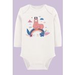 Organik Baskılı Pamuklu Unisex Bebek Body Uzune213 1704-LMNN, 12 Ay