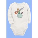 Organik Baskılı Pamuklu Unisex Bebek Body Uzune217 1641-LMNN, 3 Yaş