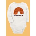 Organik Baskılı Pamuklu Unisex Bebek Body Uzune224 1673-LMNN, 9 Ay