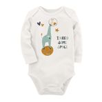 Organik Baskılı Pamuklu Unisex Bebek Body Uzune226 1605-LMN, Yeni Doğan