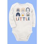 Organik Baskılı Pamuklu Unisex Bebek Body Uzune235 1662-LMNN, 9 Ay