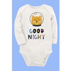 Organik Baskılı Pamuklu Unisex Bebek Body Uzune240 1710-LMN, 9 Ay