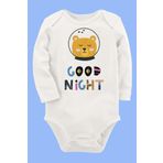 Organik Baskılı Pamuklu Unisex Bebek Body Uzune240 1710-LMNN, 6 Ay