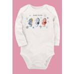 Organik Baskılı Pamuklu Unisex Bebek Body Uzune253 1828-LMNN, 3 Yaş