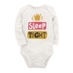 Organik Baskılı Pamuklu Unisex Bebek Body Uzune267 1694-LMN, Yeni Doğan