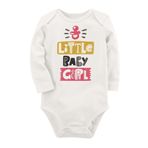 Organik Baskılı Pamuklu Unisex Bebek Body Uzune269 1658-LMN, Yeni Doğan