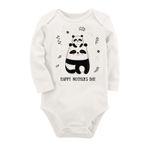 Organik Baskılı Pamuklu Unisex Bebek Body Uzunkole118, 2-4 Yaş