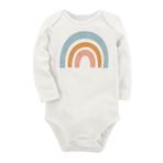 Organik Baskılı Pamuklu Unisex Bebek Body Uzunkole130, 2-4 Yaş