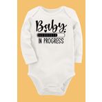 Organik Baskılı Pamuklu Unisex Bebek Body Uzunkole2, 2 Yaş
