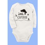 Organik Baskılı Pamuklu Unisex Bebek Body Uzunkole26 1795-LMN, 12 Ay