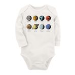 Organik Baskılı Pamuklu Unisex Bebek Body Uzunkole53, 2-4 Yaş