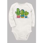 Organik Baskılı Pamuklu Unisex Bebek Body Uzunkole59 1850-LMNN, 3 Ay