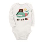 Organik Baskılı Pamuklu Unisex Bebek Body Uzunkole69, 2-4 Yaş