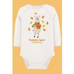 Organik Baskılı Pamuklu Unisex Bebek Body Uzunkole84 1771-LMNN, 3 Ay