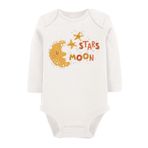 Organik Baskılı Pamuklu Unisex Bebek Body Uzunkole85 1612-LMN, 3 Yaş