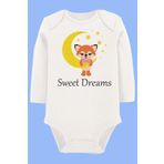 Organik Baskılı Pamuklu Unisex Bebek Body Uzunkole99, 2 Yaş
