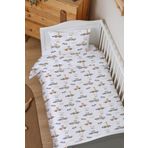 Organik Bebek Boy Nevresim Takımı (100x150) - Minik Yarışçılar