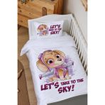 Organik Bebek Nevresim Takımı (100x150) - Cartoon Serisi - Paw Patrol Skye