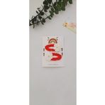Organik Desen Amigurumi Kırmızı Papatya Toka (1 ADET FİYATIDIR)