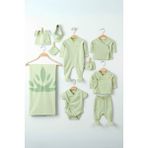 Organik Erkek Bebek Hastane Çıkışı - Yeşil Mint - Yeşil - Mint - 0 - 3 Ay