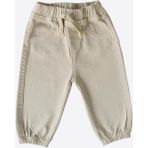 Organik Gabardin Bebek Pantolon Bej - 6 - 9 Ay