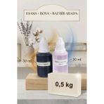 Organik Hekim Lavanta Kokulu Esans 30 ml | Mavi Renk Sabun Boyası 30 ml | Şeffaf Sabun Bazı 500 gr