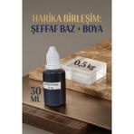 Organik Hekim Şeffaf Sabun Bazı 500 gr + Kahverengi Sabun Boyası 30 ml El Yapımı Sabun Seti Hobi Seti