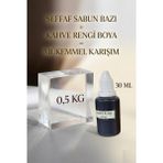 Organik Hekim Şeffaf Sabun Bazı 500 gr + Kahverengi Sabun Boyası 30 ml El Yapımı Sabun Yapım Seti Hobi Set