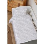 Organik Lastiksiz Çarşaflı Bebek Nevresim Takımı (100x150) - Çiçek Bahçesi
