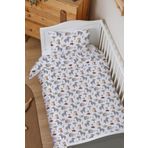 Organik Lastiksiz Çarşaflı Bebek Nevresim Takımı (100x150) - Doğa Macerası