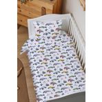 Organik Lastiksiz Çarşaflı Bebek Nevresim Takımı (100x150) - Hızlı ve Eğlenceli