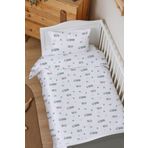 Organik Lastiksiz Çarşaflı Bebek Nevresim Takımı (100x150) - Şehir Macerası