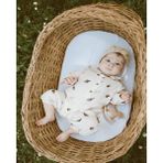 Organik Müslin Pamuk Bebek Tulumu - 0 - 3 Ay - Desenli
